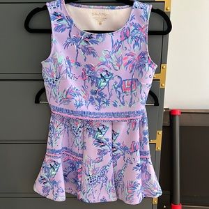 Lily Pulitzer Cropped Top and Flare Shorts. Matching set!